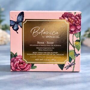 🦋 Botanica by Spongellé® – Rosa Rose Body Wash Infused Buffer